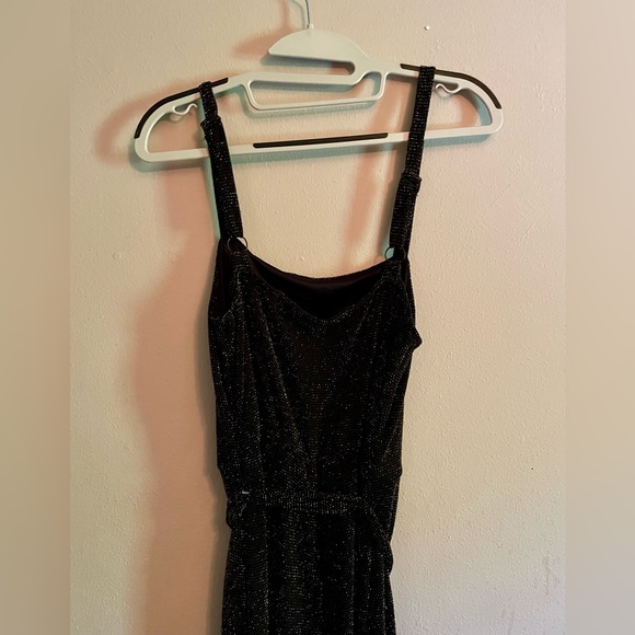 NWT Lily Rose Square Neck Glitter Knit Jumpsuit sz Small - Picture 4 of 14